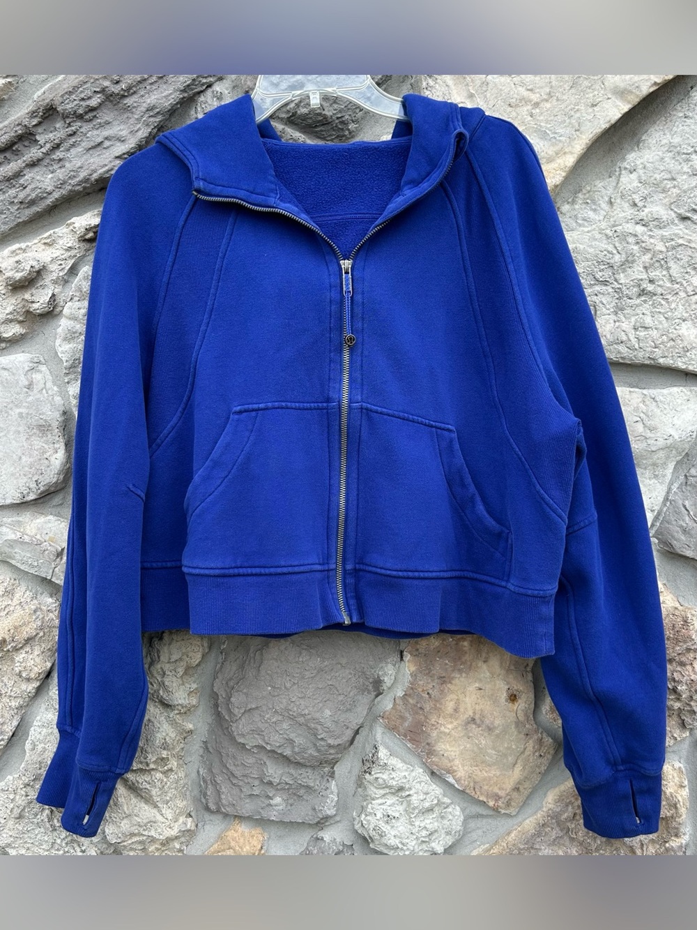 Lululemon Scuba Oversized Full Zip Hoodie Size M/L Blue Athleisure Sweatshirt